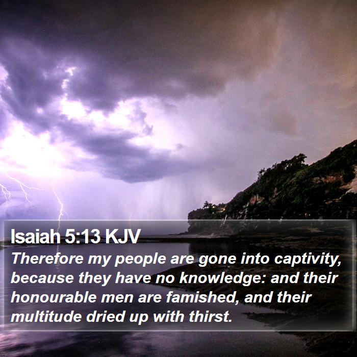 Isaiah 5:13 KJV Bible Study