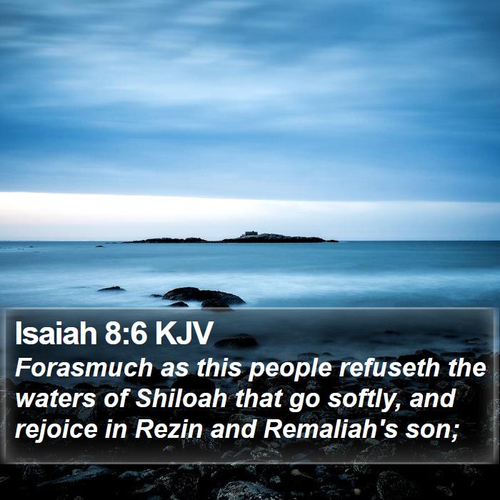 Isaiah 8:6 KJV Bible Study