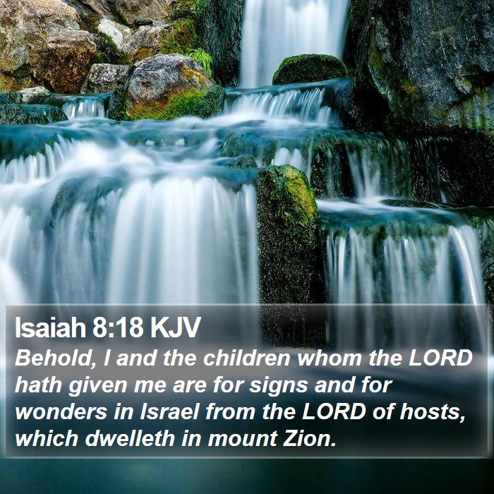 Isaiah 8:18 KJV Bible Study