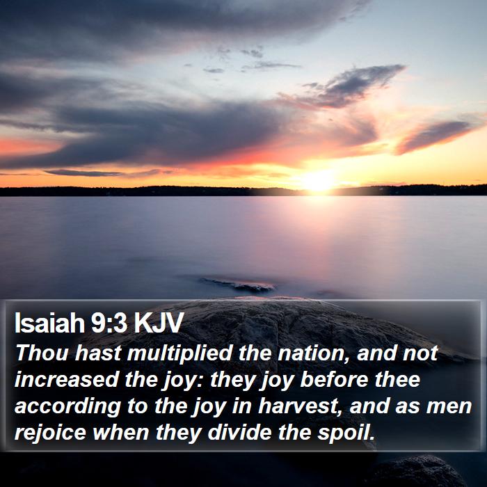 Isaiah 9:3 KJV Bible Study