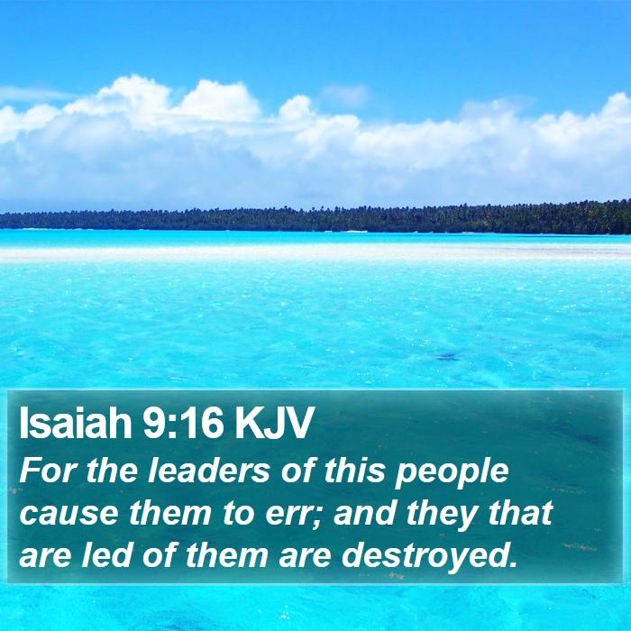 Isaiah 9:16 KJV Bible Study