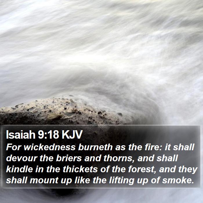 Isaiah 9:18 KJV Bible Study