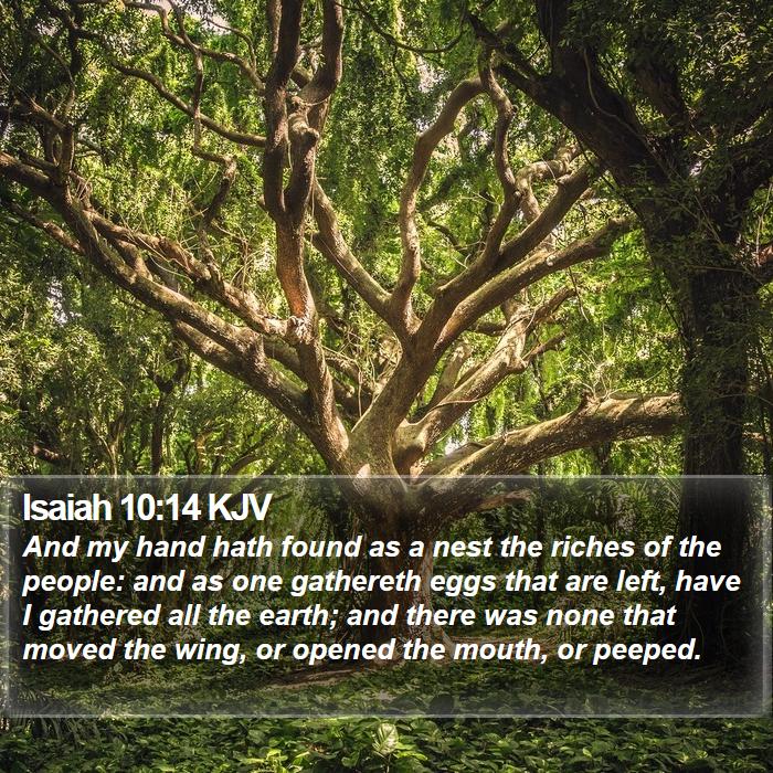 Isaiah 10:14 KJV Bible Study