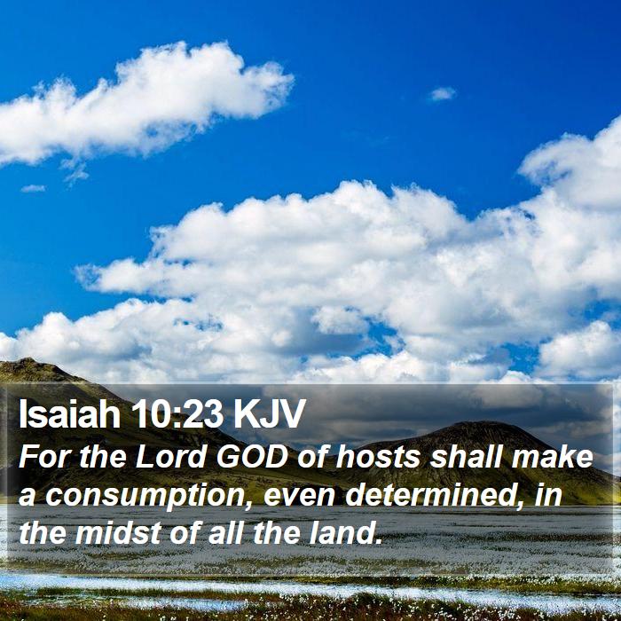 Isaiah 10:23 KJV Bible Study