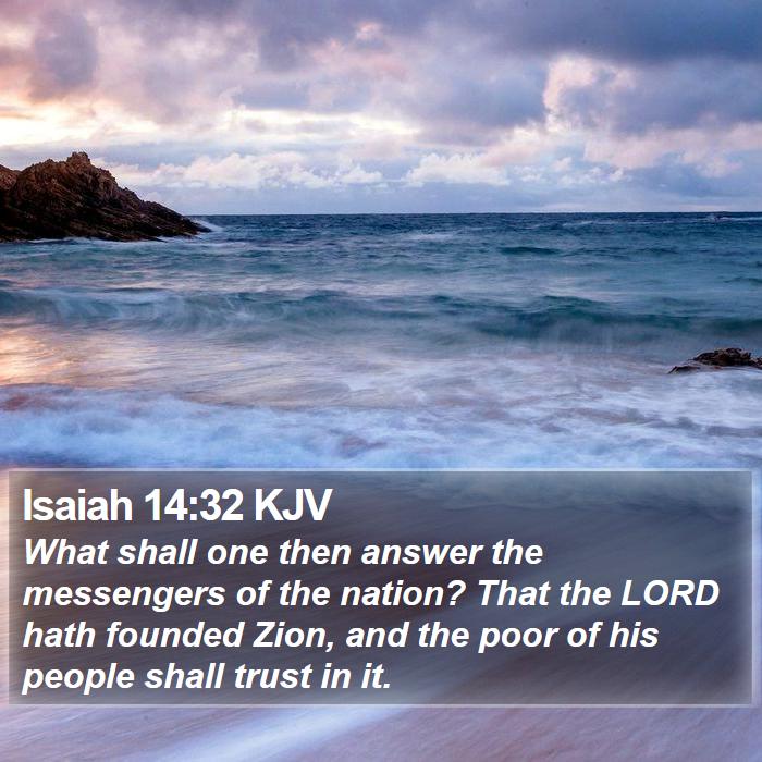 Isaiah 14:32 KJV Bible Study