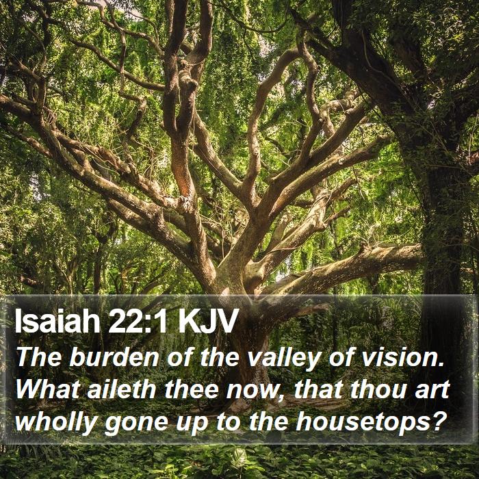 Isaiah 22:1 KJV Bible Study