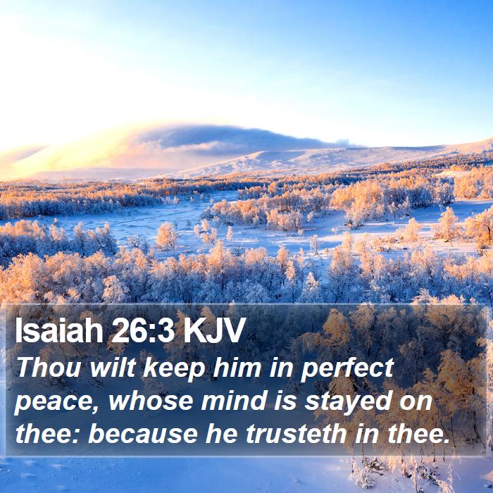 Isaiah 26:3 KJV Bible Study