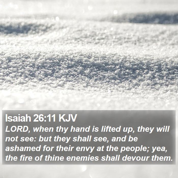 Isaiah 26:11 KJV Bible Study