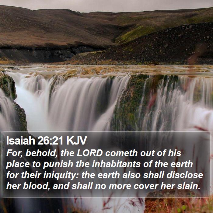 Isaiah 26:21 KJV Bible Study