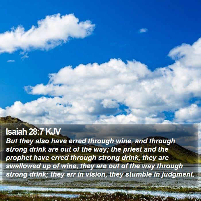 Isaiah 28:7 KJV Bible Study