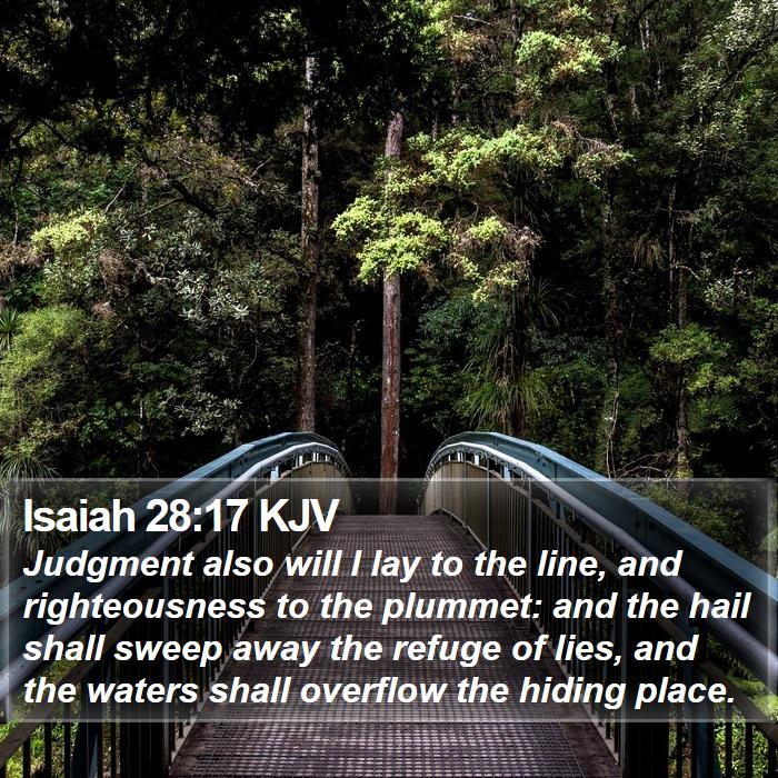 Isaiah 28:17 KJV Bible Study