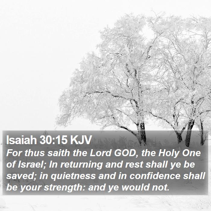 Isaiah 30:15 KJV Bible Study