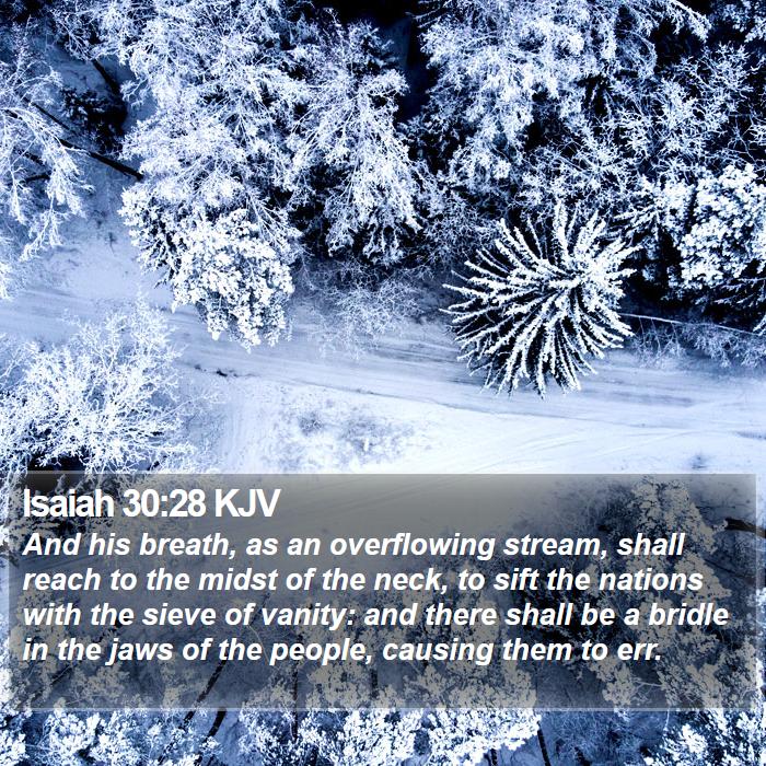 Isaiah 30:28 KJV Bible Study