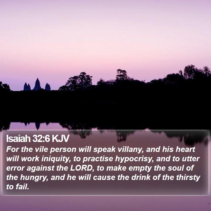 Isaiah 32:6 KJV Bible Study
