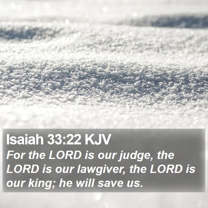 Isaiah 33:22 KJV Bible Study