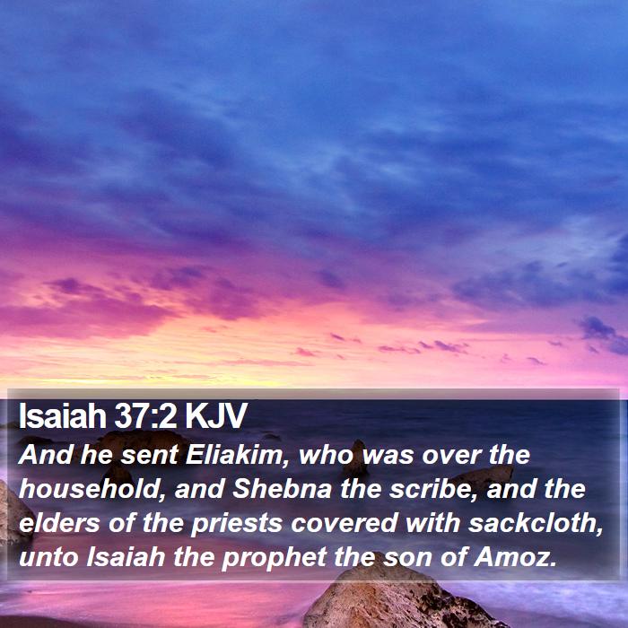 Isaiah 37:2 KJV Bible Study