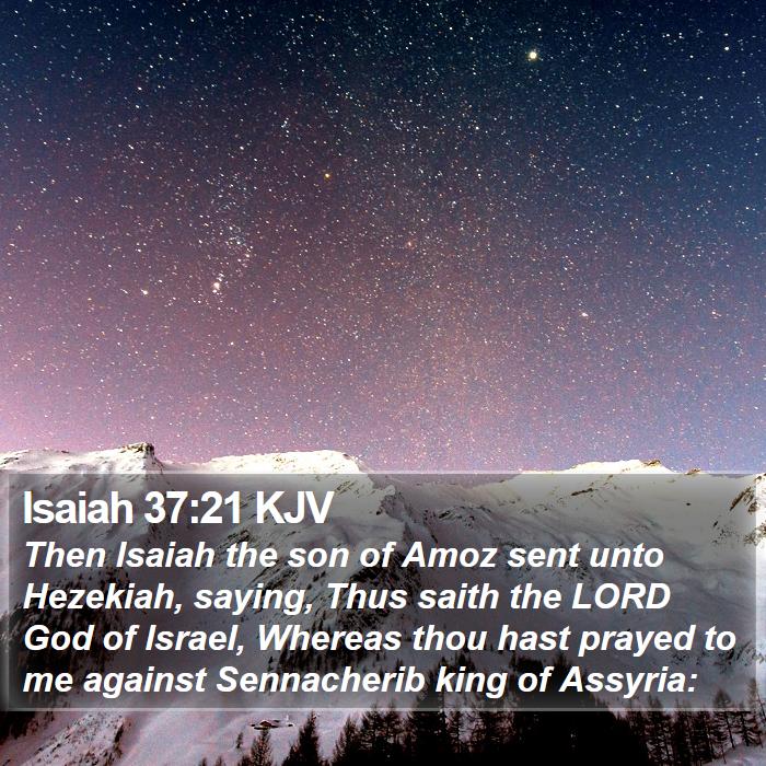 Isaiah 37:21 KJV Bible Study