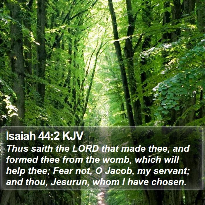 Isaiah 44:2 KJV Bible Study