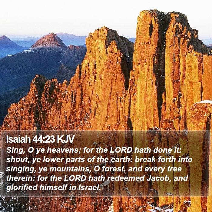 Isaiah 44:23 KJV Bible Study