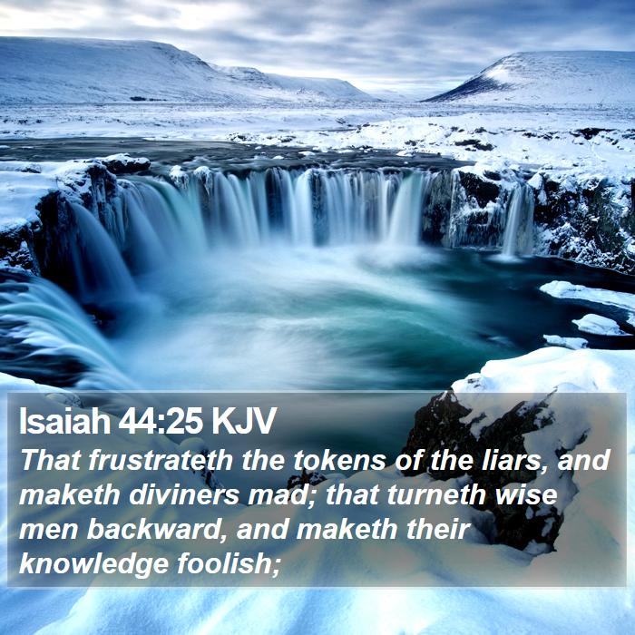 Isaiah 44:25 KJV Bible Study