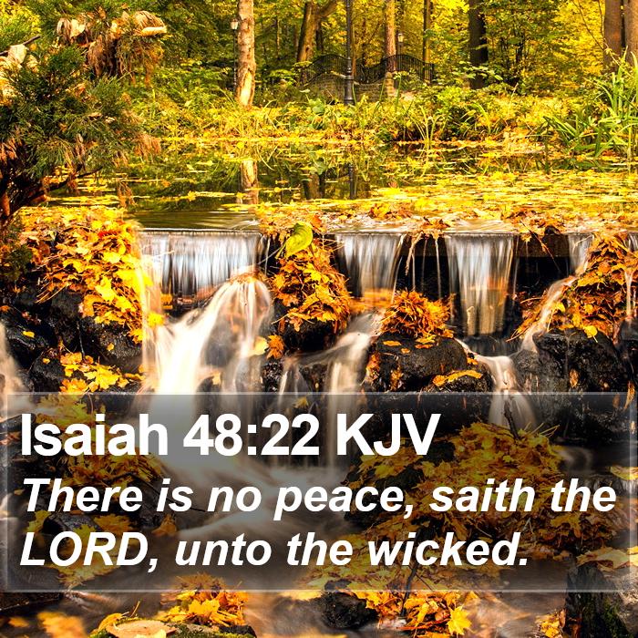 Isaiah 48:22 KJV Bible Study