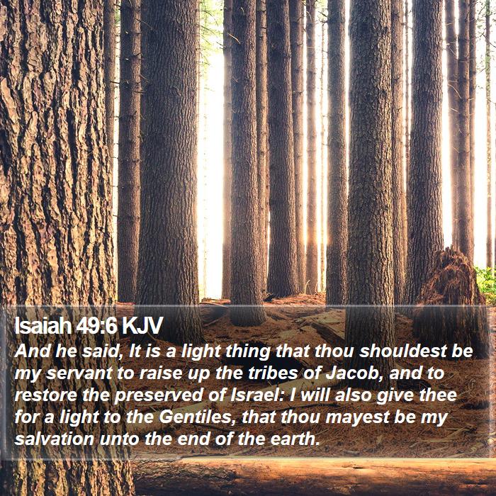 Isaiah 49:6 KJV Bible Study