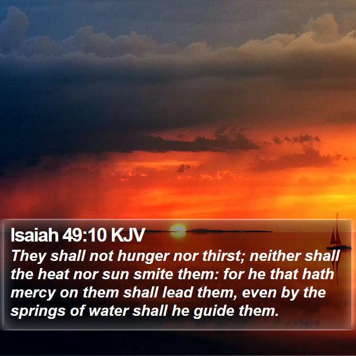 Isaiah 49:10 KJV Bible Study