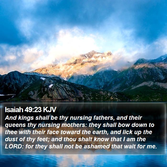 Isaiah 49:23 KJV Bible Study