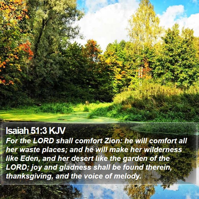 Isaiah 51:3 KJV Bible Study