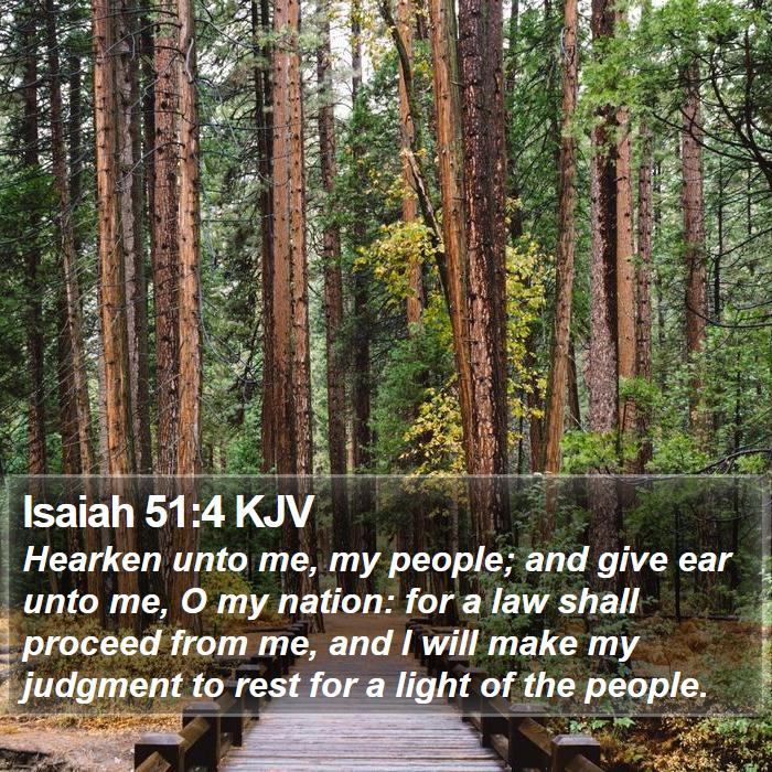 Isaiah 51:4 KJV Bible Study