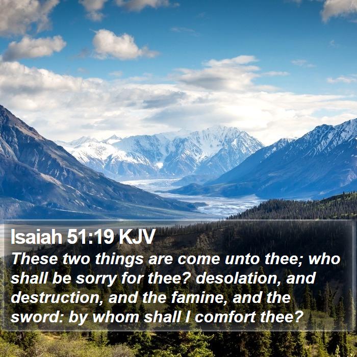 Isaiah 51:19 KJV Bible Study