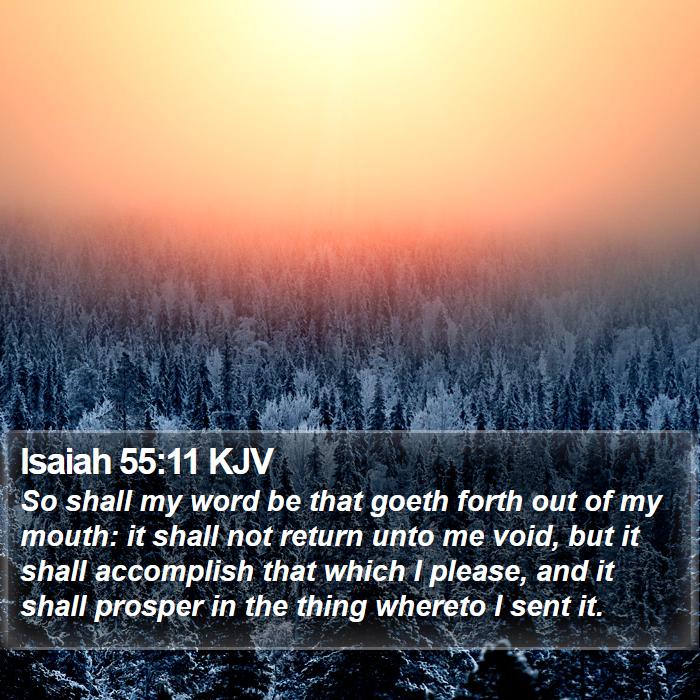 Isaiah 55:11 KJV Bible Study