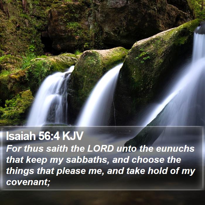 Isaiah 56:4 KJV Bible Study