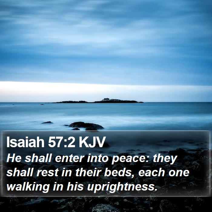 Isaiah 57:2 KJV Bible Study