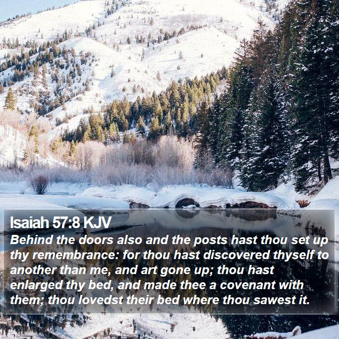 Isaiah 57:8 KJV Bible Study