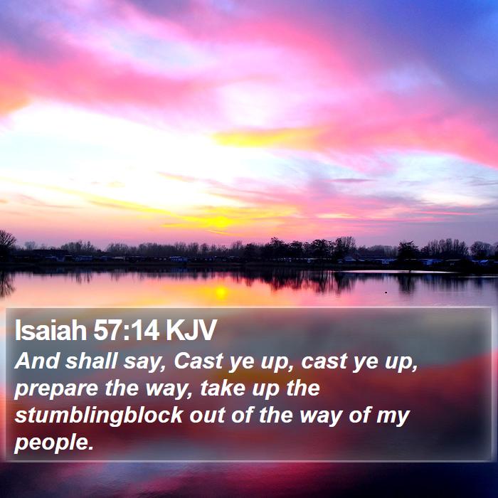 Isaiah 57:14 KJV Bible Study