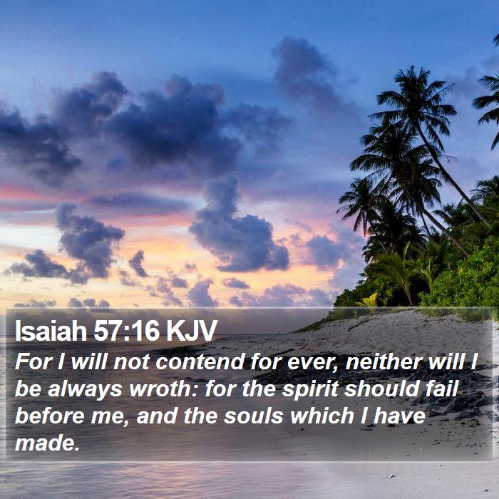 Isaiah 57:16 KJV Bible Study