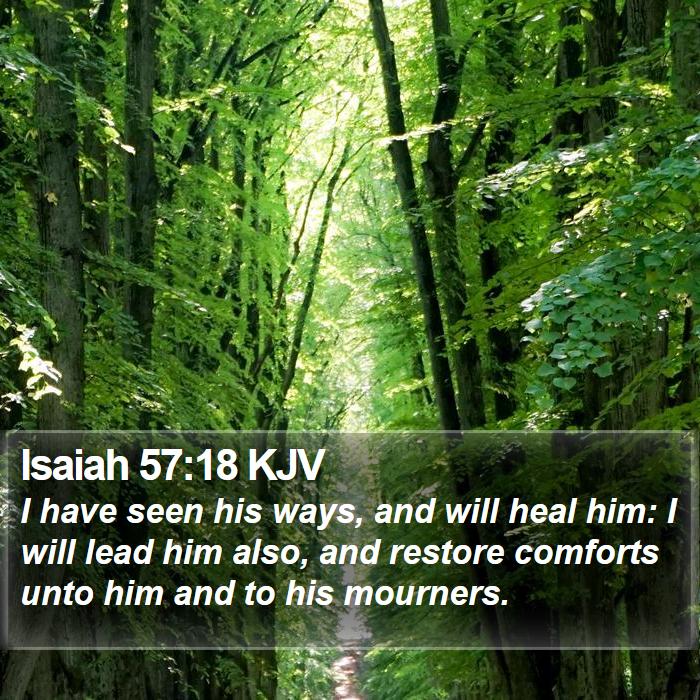 Isaiah 57:18 KJV Bible Study