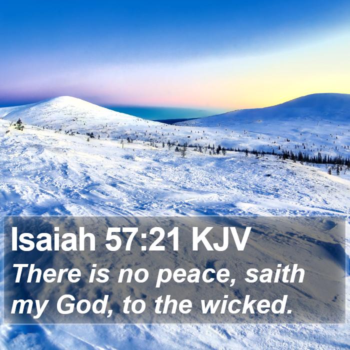 Isaiah 57:21 KJV Bible Study