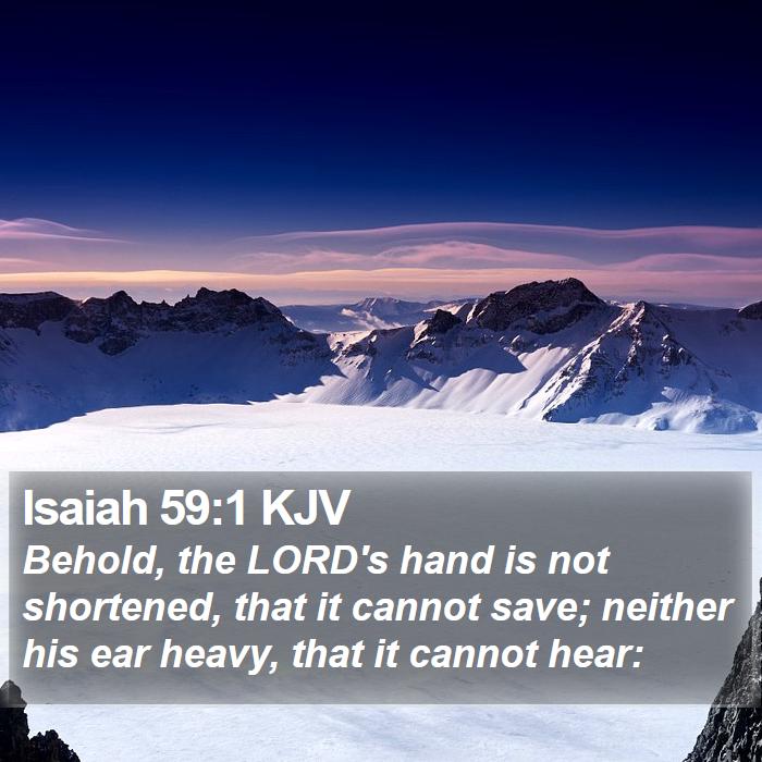 Isaiah 59:1 KJV Bible Study