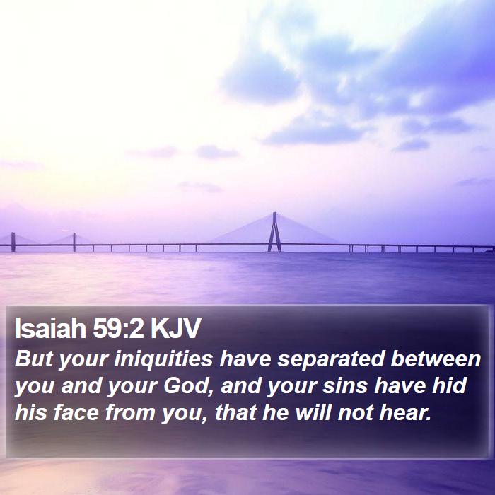 Isaiah 59:2 KJV Bible Study