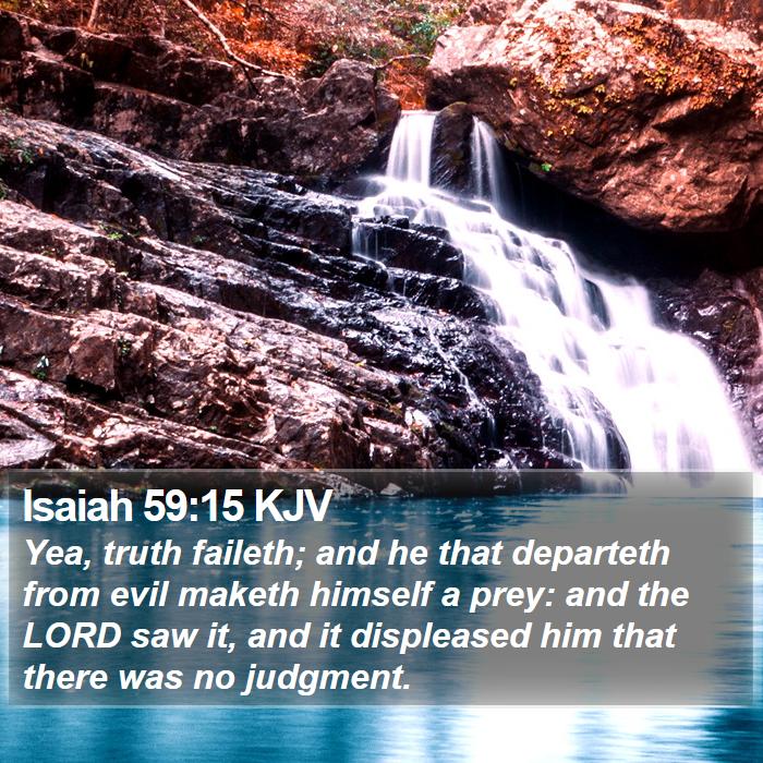 Isaiah 59:15 KJV Bible Study