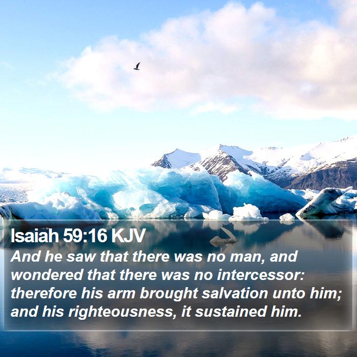 Isaiah 59:16 KJV Bible Study