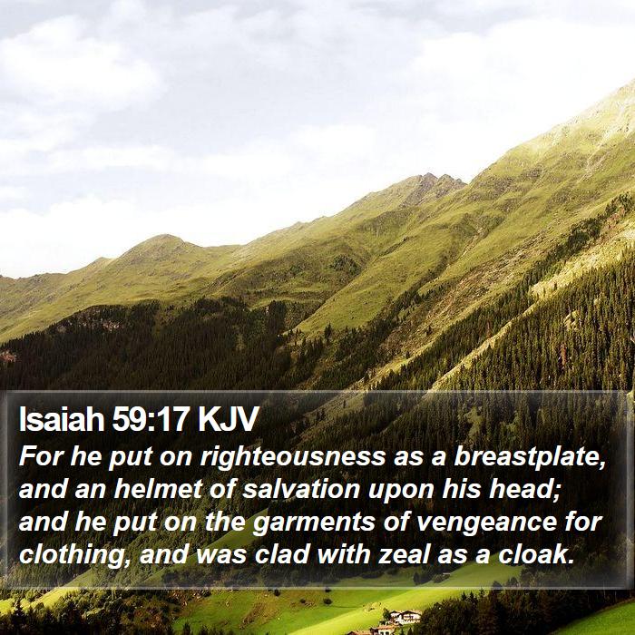 Isaiah 59:17 KJV Bible Study