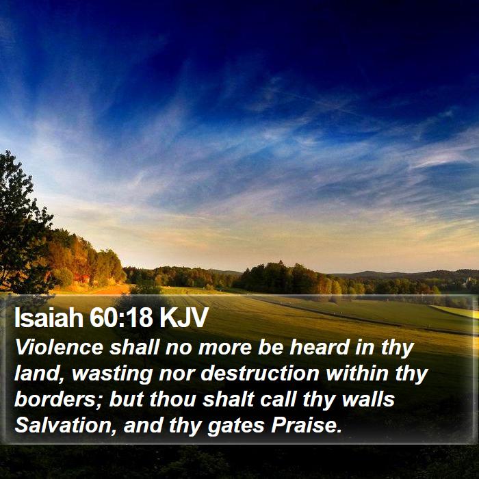 Isaiah 60:18 KJV Bible Study