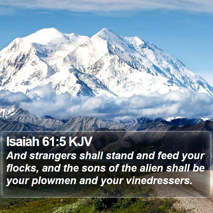 Isaiah 61:5 KJV Bible Study