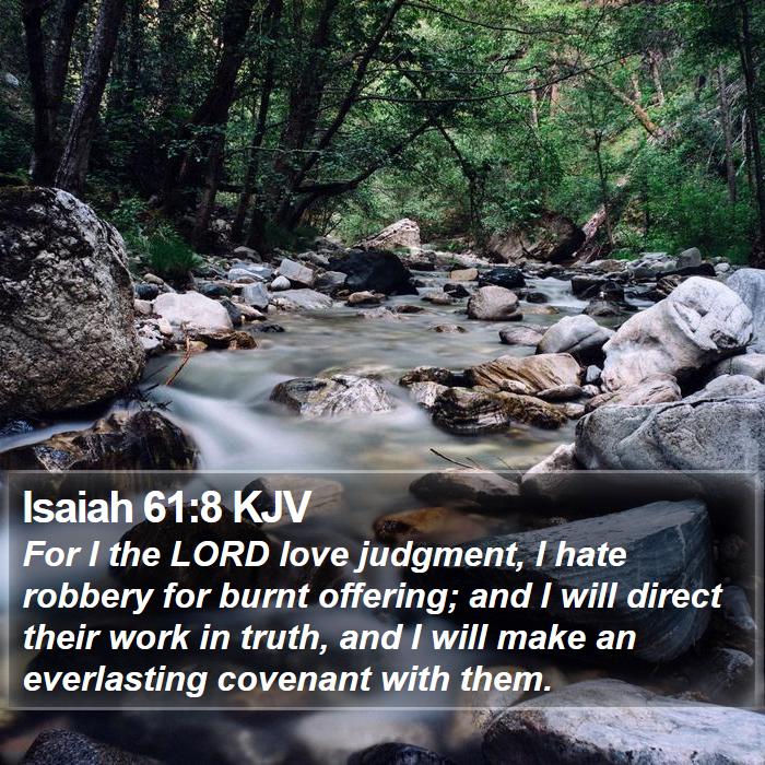 Isaiah 61:8 KJV Bible Study