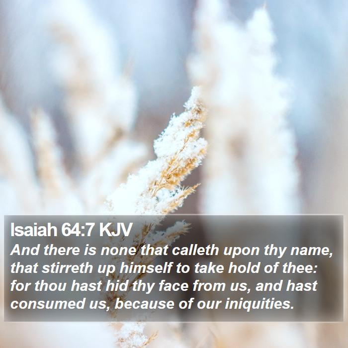 Isaiah 64:7 KJV Bible Study
