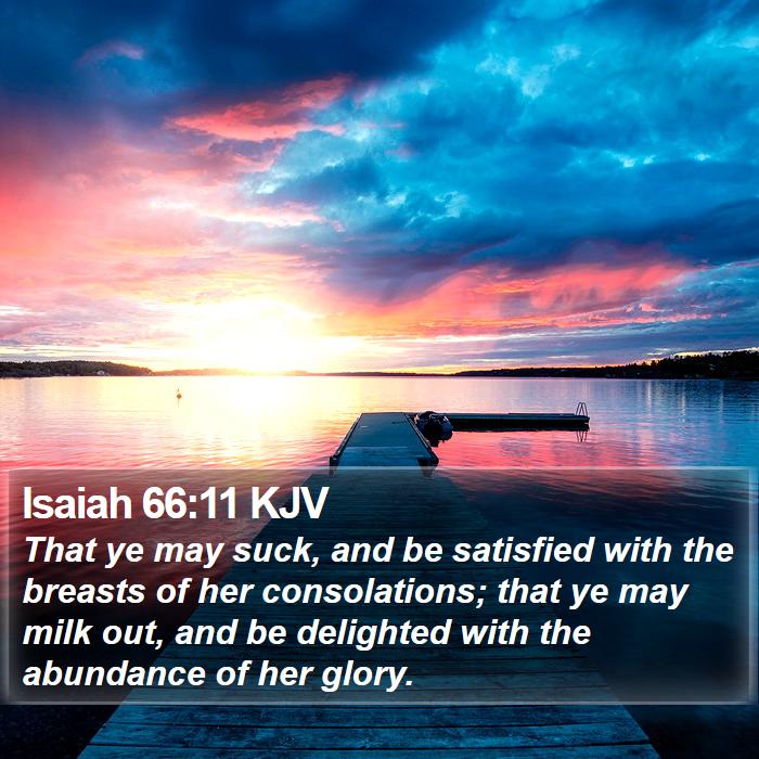Isaiah 66:11 KJV Bible Study