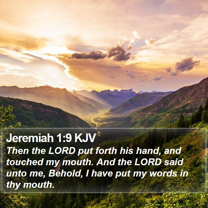 Jeremiah 1:9 KJV Bible Study